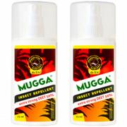 Zwalczanie i odstraszanie szkodników - Mugga Spray na komary i kleszcze Deet 50% Zestaw 2 x 75 ml - miniaturka - grafika 1