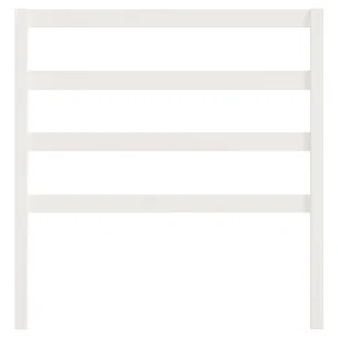 Lumarko Wezgłowie łóżka, białe, 81x4x100 cm, lite drewno sosnowe - Inne meble do sypialni - miniaturka - grafika 5