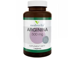 Medverita Medverita, Arginina, 500 mg, 50 kapsułek - Aminokwasy - miniaturka - grafika 1