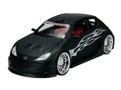 Samochody i pojazdy dla dzieci - WELLY PEUGEOT 206 TUNING CZARNY MAT 1:24 22486 - miniaturka - grafika 1