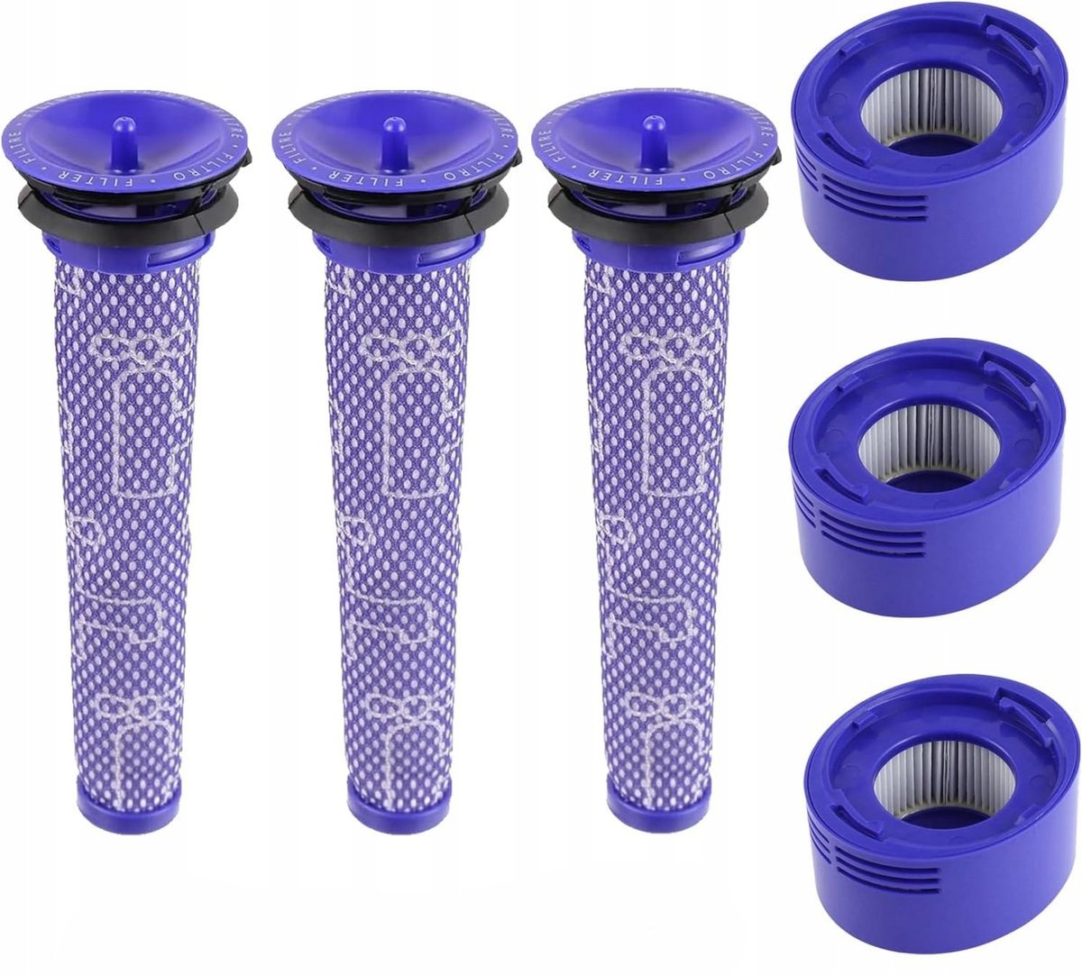 3 X Zestaw Filtrów Przeznaczony Do Odkurzaczy Marki Dyson Z Serii V7 V8