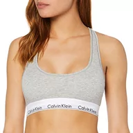 Majtki damskie - Calvin Klein Damskie stringi, szary (Grey Heather), XS - miniaturka - grafika 1