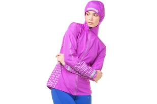 RONHILL Kurtka biegowa damska TECH AFTERHOURS JACKET thistle/cobalt - Kurtki i kamizelki sportowe damskie - miniaturka - grafika 6
