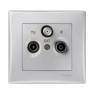 Schneider Electric Gniazdo RTV / SAT końcowe SEDNA kremowy - Wyłączniki światła i elektryczne - miniaturka - grafika 1