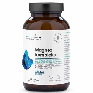 Magnez Kompleks ATA Mg® 120 Kapsułek - Aura Herbals - Herbata - miniaturka - grafika 1