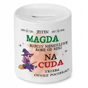 Skarbonki - Skarbonka Dla Magdy na Urodziny na Prezent z Nadrukiem ze Zdjęciem + Opakowanie na prezent (wzór 01) - miniaturka - grafika 1