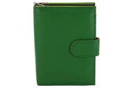 Portfele - Pojemny kolorowy portfel damski skórzany - Zielony - miniaturka - grafika 1