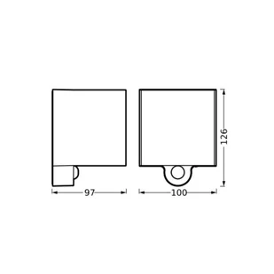 OSRAM Lampa zewnętrzna z czujnikiem ruchu ENDURA STYLE Sensor, aluminiowy / szary / cynkowy, tworzywo sztuczne, nowoczesny - Lampy ogrodowe - miniaturka - grafika 1