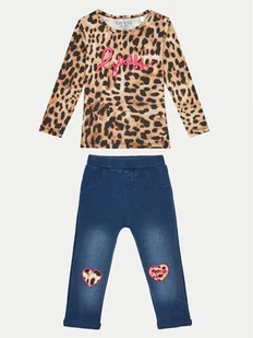 Guess Komplet bluzka i spodnie A4BG07 J1313 Kolorowy Regular Fit - Bluzki damskie - miniaturka - grafika 1