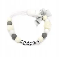 Akcesoria do smoczków - Silikonowa zawieszka do smoczka FRANEK upominek - miniaturka - grafika 1