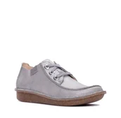 Półbuty damskie - Clarks Funny Dream [grey metallic leather] - rozmiar 37 - miniaturka - grafika 1