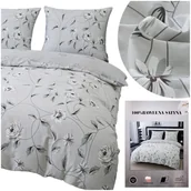 Pościel - Pościel 200x220 3 części Komplet Satyna Bawełniana Dwustronna Dalia - miniaturka - grafika 1