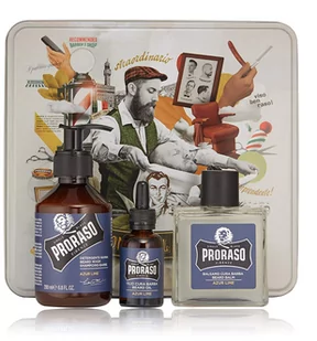 Proraso Zestaw Azur Lime (Szampon, balsam, olejek) 8004395006915 - Kosmetyki i akcesoria do pielęgnacji brody - miniaturka - grafika 1