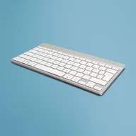 Klawiatury - R-Go Tools Compact Break R-Go klawiatura, QWERTZ (DE), bluetooth, biała - miniaturka - grafika 1