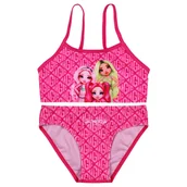 Stroje kąpielowe - Rainbow High Dwuczęściowy strój kąpielowy różowy, dziewczęcy kostium kąpielowy 5-6 lat 110/116 cm - miniaturka - grafika 1