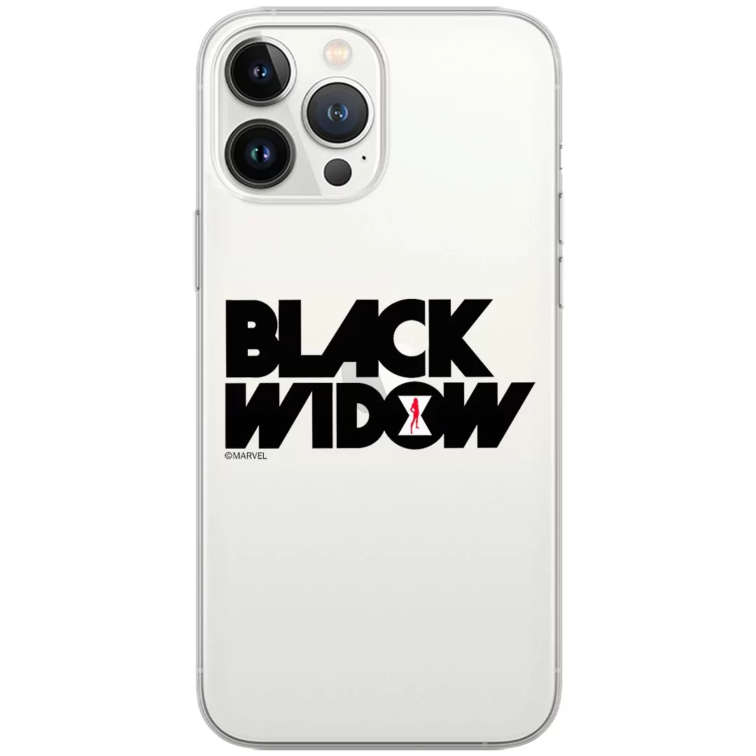 Etui Marvel dedykowane do Iphone 11, wzór: Czarna Wdowa 010 Etui częściowo przeźroczyste, oryginalne i oficjalnie licencjonowane