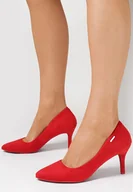 Czółenka - Czerwone Czółenka Agatheris - miniaturka - grafika 1