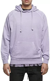 Urban Classics Męska bluza z kapturem Overdyed Hoody, lawendowy, M - Bluzy męskie - miniaturka - grafika 1