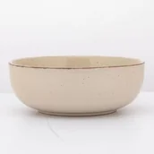 Miski i półmiski - Miska porcelanowa Reactive Ivory 16 cm 700 ml nakrapiana beżowy - miniaturka - grafika 1