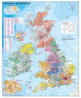 Mapy i plansze edukacyjne - Stiefel, Wielka Brytania. Mapa ścienna kody pocztowe na podkładzie 1:1 200 000 - miniaturka - grafika 1