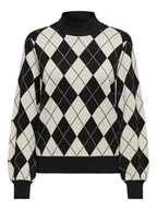Swetry damskie - ONLY Sweter w kolorze czarno-białym - miniaturka - grafika 1