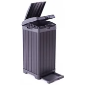 Kosze na śmieci - Keter Kosz ogrodowy Baltimore 125 l Keter czarny KET236997 - miniaturka - grafika 1