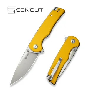 Nóż składany Sencut Praktisk Yellow G10, Satin 9Cr18MoV (S24019-2) - Noże - miniaturka - grafika 1