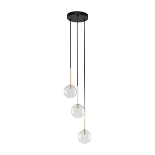 Ponadczasowa lampa wisząca, przezroczyste kule TK 5942 z serii NILOS - Lampy sufitowe - miniaturka - grafika 1