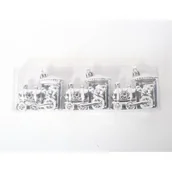 Bombki - Bombka plastikowa lokomotywa 6 cm 3 sztuki srebrny - miniaturka - grafika 1