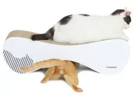 Drapaki dla kotów - Mykotty Vigo Kartonowy drapak dla kota kolor BIAŁY - miniaturka - grafika 1