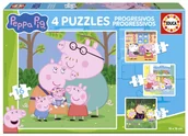 Układanki dla dzieci - Puzzle 4w1 Świnka Peppa 113785 Educa - puzzle - miniaturka - grafika 1