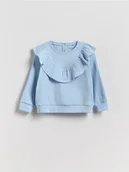 Bluzki dla niemowląt - Reserved - Koszulka z falbanką - jasnoniebieski - miniaturka - grafika 1