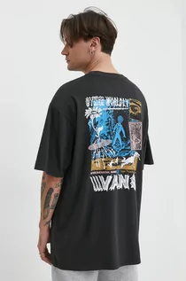 Koszulki męskie - Vans t-shirt bawełniany męski kolor szary z nadrukiem - grafika 1