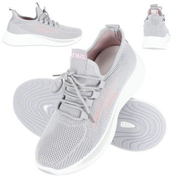 Buty damskie sportowe lekkie do biegania do pracy szare rozmiar 40