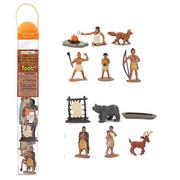 Figurki dla dzieci - Safari Ltd 680304 Indianie w tubie - miniaturka - grafika 1