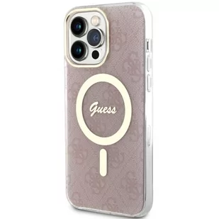 Guess GUHMP13XH4STP iPhone 13 Pro Max 6.7" różowy/pink hardcase 4G MagSafe - Etui i futerały do telefonów - miniaturka - grafika 2