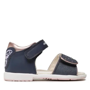 Sandały Geox B Verred A B3521A 08509 C4BE8 S Granatowy - Buty dla dziewczynek - miniaturka - grafika 1
