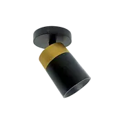 Lampy sufitowe - OxyLED Lampa sufitowa CROSTI LACCE RO SLIM czarno/złota 894781 894781 - miniaturka - grafika 1