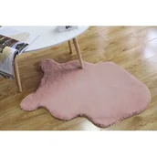 Dywany - Sztuczne futro 60 x 90 pudrowy róż - miniaturka - grafika 1