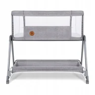 Łóżeczka i kojce - Lionelo, Luna, Łóżeczko dostawne wielofunkcyjne 2w1, Grey Concrete, Szare - miniaturka - grafika 1