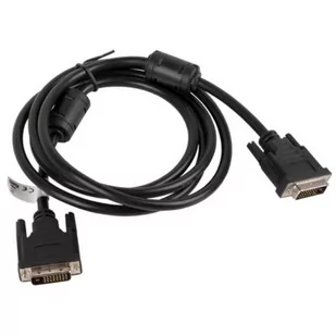 LANBERG LANBERG Kabel DVI-D(24+1) DVI-D(24+1) M/M 1.8M czarny (CA-DVID-10CC-0018-BK) - Kable komputerowe i do monitorów - miniaturka - grafika 1