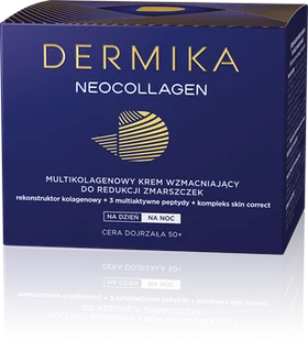 Dermika Neocollagen 50+ multikolagenowy krem wzmacniający na dzień i na noc 50ml - Kremy do twarzy - miniaturka - grafika 1