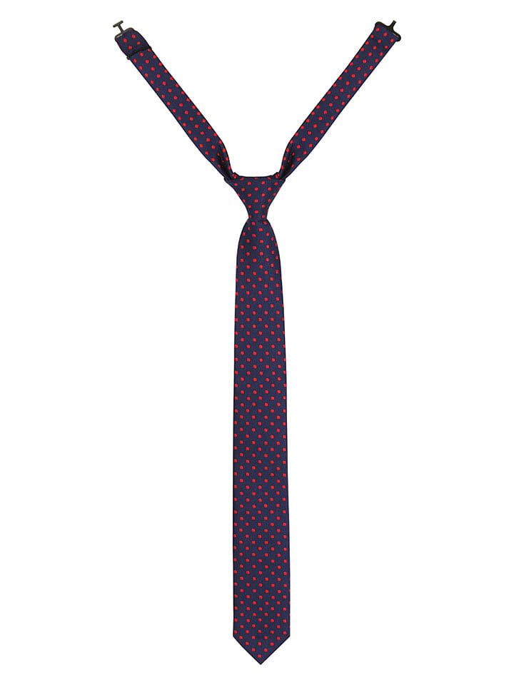 G.O.L.® FINEST COLLECTION Krawat w kolorze granatowo-czerwonym