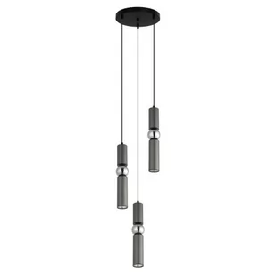 Italux Ekskluzywna lampa wisząca ISIDORA 3x GU10 wys.131 cm szary PND-14290-3-GR - Lampy sufitowe - miniaturka - grafika 1