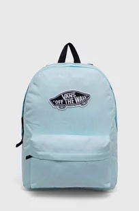 Vans plecak damski kolor niebieski duży z aplikacją - Plecaki - miniaturka - grafika 1