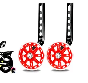 Kółka Boczne Podporowe Do Roweru Led Dla Dzieci (Czerwone) Perfectlife - Akcesoria rowerowe - miniaturka - grafika 1
