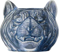 Donice - Bloomingville Osłonka na doniczkę Abner 14 cm niebieska - miniaturka - grafika 1