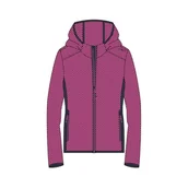 Kurtki damskie - CMP Damska kurtka polarowa Knit Tech ze stałym kapturem kurtka damska - miniaturka - grafika 1