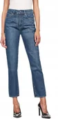Spodnie damskie - G-STAR RAW DAMSKIE JEANSY PROSTE WYSOKI STAN NIEBIESKIE 30/32 6BA - miniaturka - grafika 1