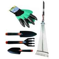 Pozostałe narzędzia ogrodowe - Zestaw Ogrodniczy Łopatka Motłograbie Rękawiczki - miniaturka - grafika 1
